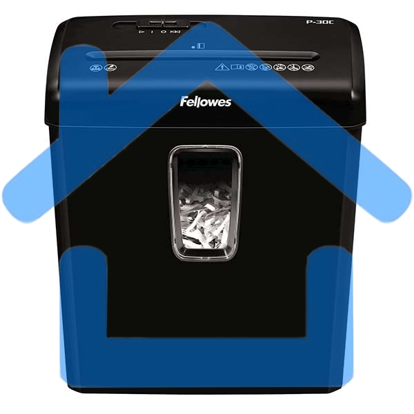 Шредер Fellowes® Powershred® P-30C, DIN P-4, 4х34 мм, 6 лст., 15 лтр.