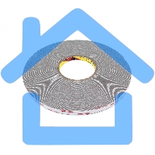 Скотч двусторонний вспененный 3M VHB  10 мм серый, 50 м