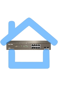 Коммутатор управляемый IP-COM G3310F, настенный, 1000 Мбит/сек, 8 port, SFPx2