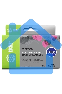 Картридж струйный Cactus CS-EPT0806 светло-пурпурный (11,4 мл) для Epson Stylus Photo P50/PX650/PX660/PX700/PX700W/PX710/PX710W/PX720/PX