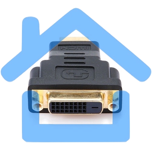 Переходник Gembird Переходник HDMI-DVI 19M/25F, золотые разъемы, пакет(A-HDMI-DVI-3)
