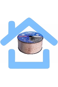 Кабель акустический, 2х2.50 мм , прозрачный BLUELINE, 100 м Rexant 01-6208-3