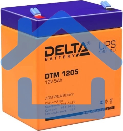 Батарея Delta DTM 1205 (12V, 5Ah)