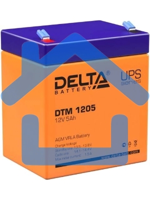 Батарея Delta DTM 1205 (12V, 5Ah)