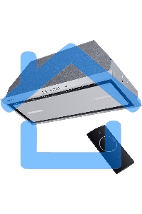 Вытяжка встраиваемая Maunfeld URANIA 74 нержавеющая сталь, 72 см, 1250 куб. м/ч, 52 дБ