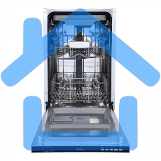 Встраиваемая посудомоечная машина Бирюса DWB-410/6, черный, 44.8 см, 10 компл., 47 дБ, класс A++