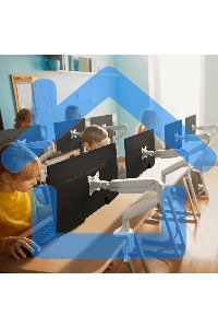 Кронштейн для мониторов ONKRON G100 белый 13