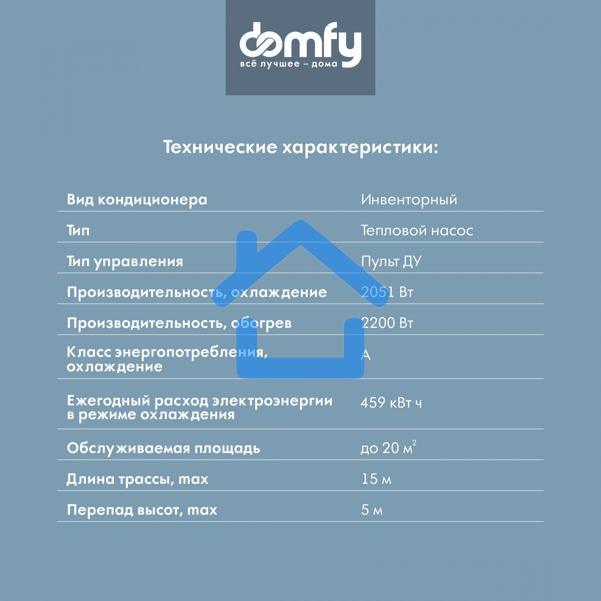 Сплит-система Domfy DCW-AC-07-1i белый