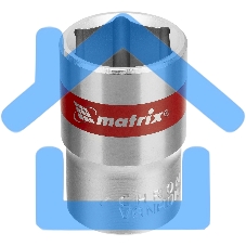 Головка торцевая Matrix, 18 мм, 6-гранная, CrV, под квадрат 1/2