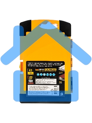 Набор сверл по металлу Denzel 1,5-6,5мм, Р6М5К8-TiN, Golden Tip, 13 шт 723006