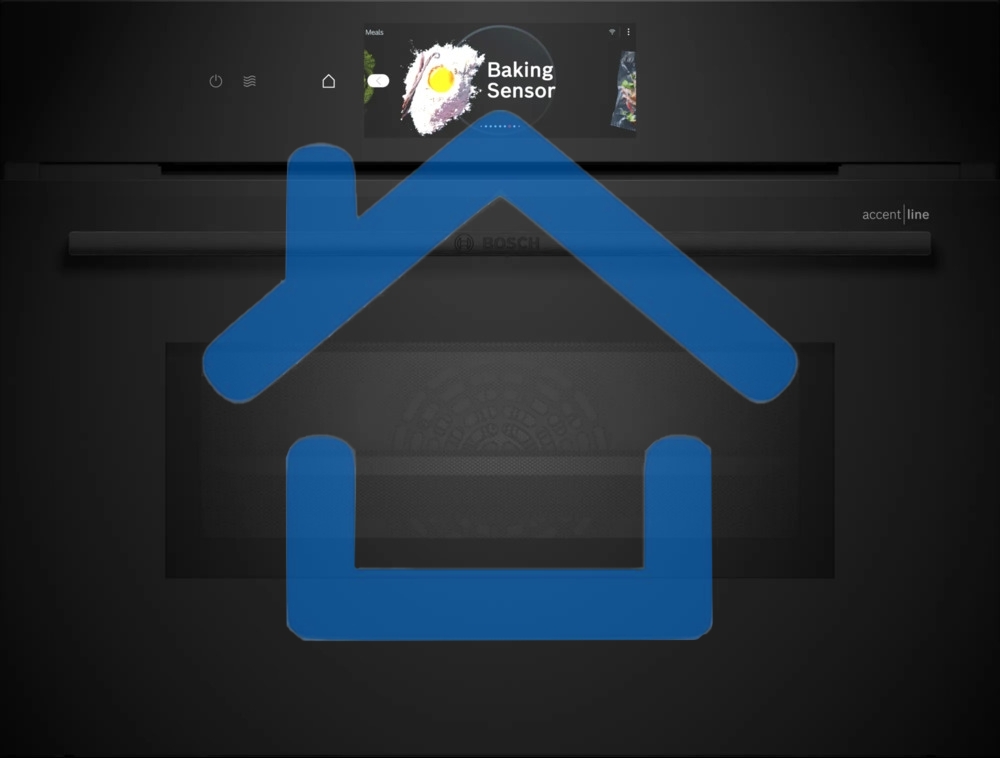 Встраиваемый духовой шкаф Bosch CMG978NB1 Accent line с микроволновой печью и 22 типами нагрева, 45.5x59.5x54.8 см, 45л, дисплей,инвертор,SoftClose и SoftOpen, Bosch Assist, черный. Телескопические направляющие 1 уровень,пиролитическая очистка,многоточечн