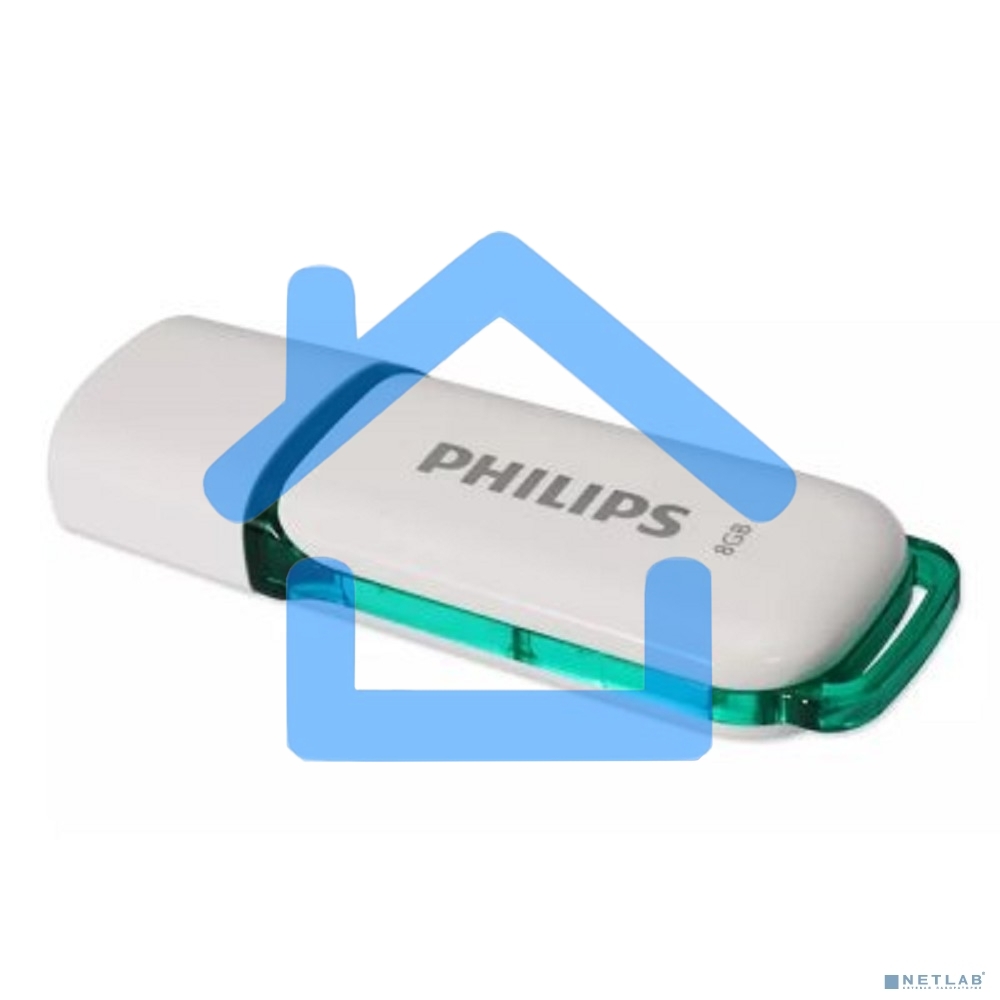 Флешка USB R/W 8Gb PHILIPS SNOW2.0 8Gb, USB 2.0