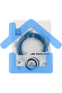Патч-корд медный UTP Cablexpert PP10-3M/B кат.5e, 3м, литой, многожильный (синий)