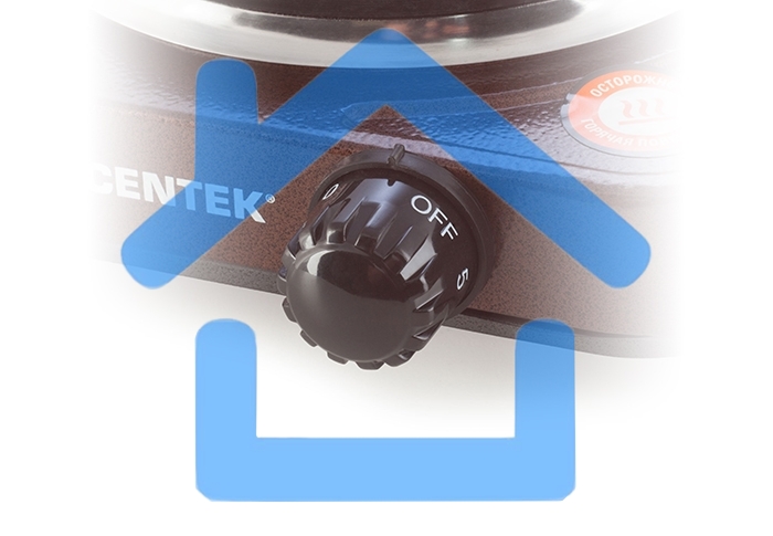 Электрическая плитка Centek CT-1506 Siberia коричневый