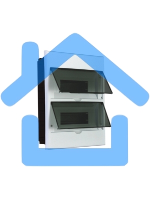 Бокс пластиковый ЩРВ-П-24 IP41 белый KRANZ