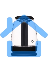 Чайник электрический Hyundai HYK-G1001 1.7л. 2200Вт черный (корпус: стекло)