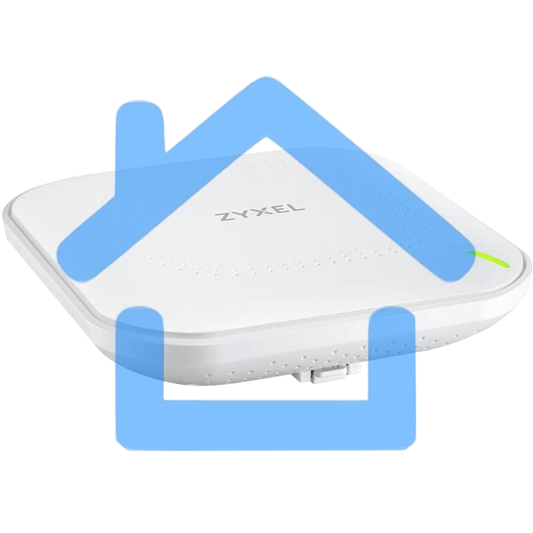 Гибридная точка доступа Zyxel NebulaFlex NWA50AX, WiFi 6, 802.11a/b/g/n/ac/ax (2,4 и 5 ГГц), MU-MIMO, антенны 2x2, до 575+1200 Мбит/с, 1xLAN GE, PoE, без поддержки Captive portal и WPA-Enterprise, защ