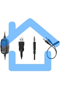 Наушники с микрофоном A4Tech Bloody G330p черный 2м мониторные оголовье (G330P)