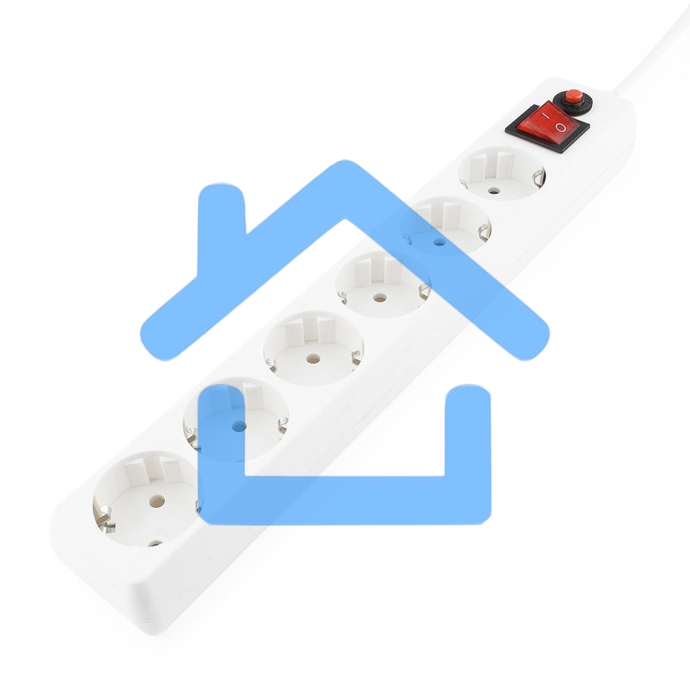 Сетевой фильтр Гарнизон ECL-6-W-3, 6р, 10А, 3м, ур.защиты 4, белый, пакет