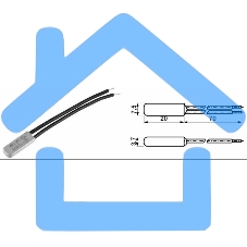 Термостат биметаллический KSD9700 5А/60 С нормально замкнутый