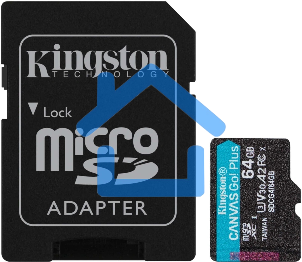 Флеш карта microSDXC 64Gb Kingston SDCG4/64Gb Canvas Go! Plus + adapter