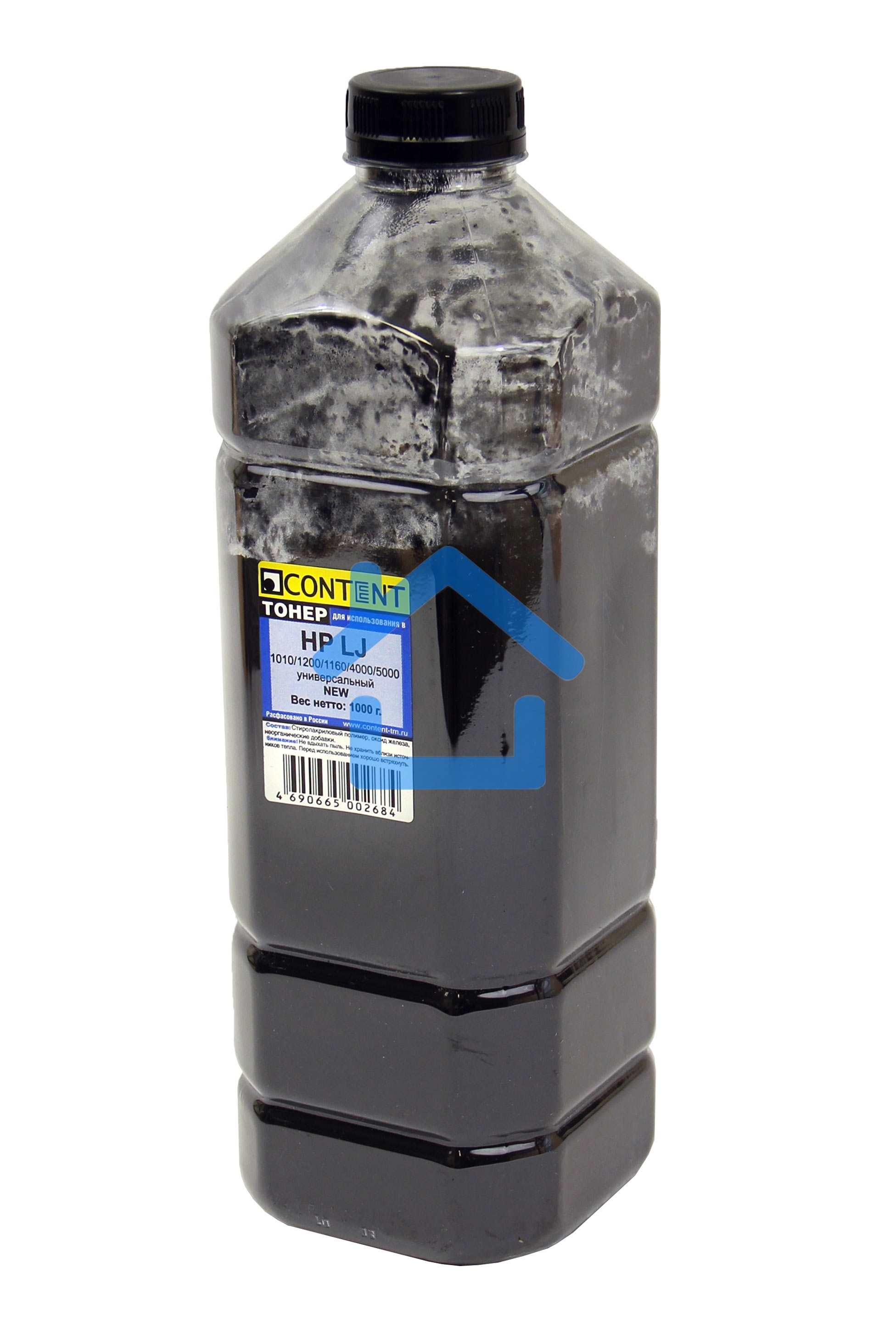 Тонер Content - для HP LJ Универсальный 1010/ 1200/ 1160/ 4000/ 5000 (Content), 1кг, канистра