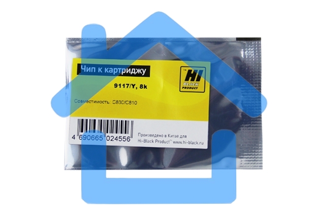 Чип Hi-Black к картриджу Oki C810/C830,Y, 8k