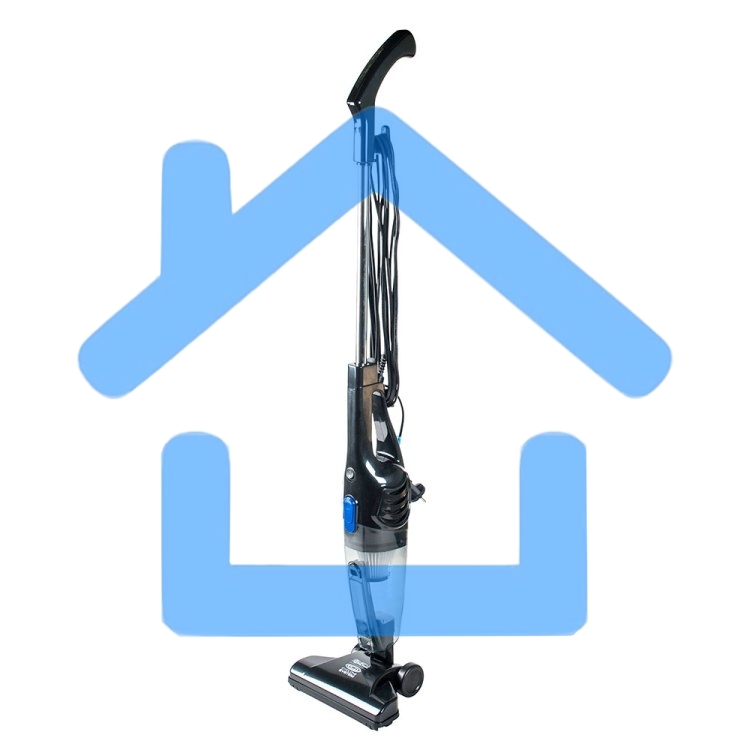 Пылесос вертикальный Endever VC-286 серый, питание от сети, 100 Вт, уборка сухая, пылесборник 1.9 л