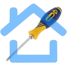 Отвертка комбинированная, двухсторонний стержень 120 мм (Крестовая PH 2, Шлицевая SL 6 мм), двухкомпонентная рукоятка 12-4741 Rexant