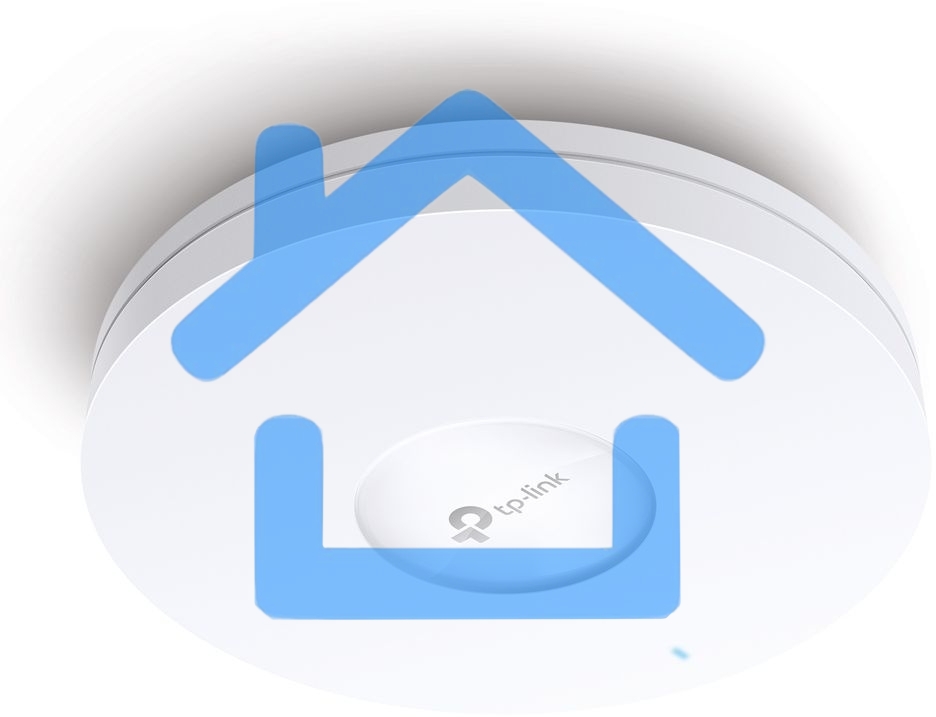 Точка доступа TP-Link 11AX dual-band ceiling access point, up to 1200 Mbit / s at 5 GHz and up to 574 Mbit / s at 2.4 GHz, 1 10/100/1000Mbps LAN port, support PoE 802.3at standard, support BSS coloring, Seamless Roaming, Mesh, Band Steering, Airtime Fairn