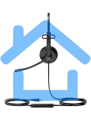 Гарнитура проводная Yealink UH34 Mono UC