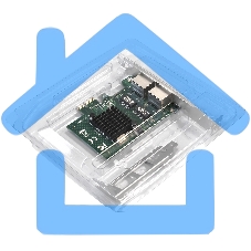 Сетевой адаптер ExeGate EXE-BCM5720 (PCI-E x1 v2.0, порты 2xRJ45, 10/100/1000Mbps, Gigabit Chipset Broadcom BCM5720)