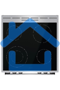 Плита электрическая Gorenje GECS6C70XC серебристый, конфорок 4 электрических, духовка 71 л, 60 см x 85 см x 60 см