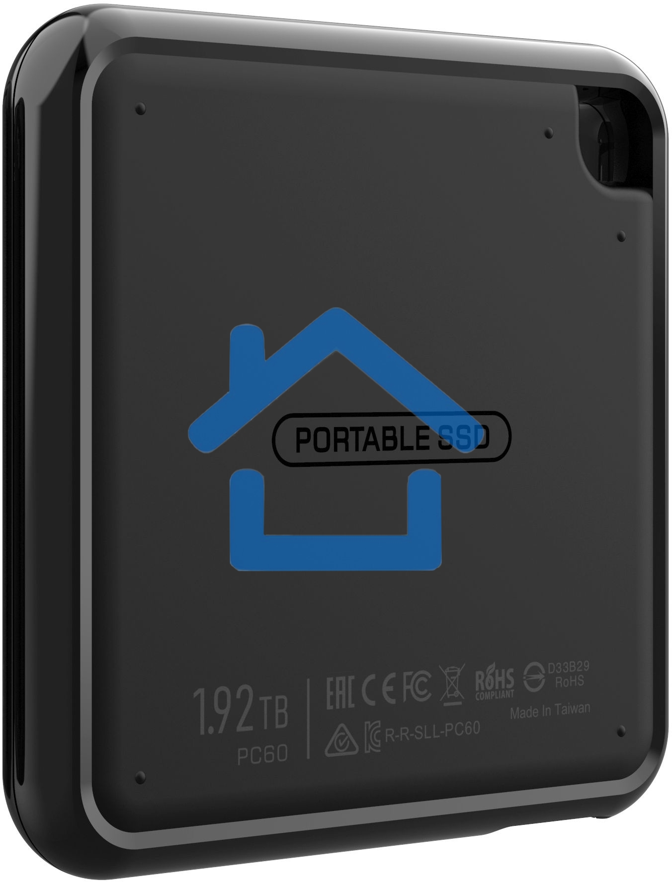 Твердотельный диск 1TB Silicon Power PC60, External, USB 3.2 Type-C R/W - 540/500 Mb/s черный