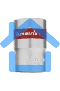 Головка торцевая Matrix, 18 мм, 6-гранная, CrV, под квадрат 1/2