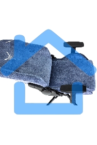 Кресло игровое Knight N1 Fabric синий Light-27 с подголов. крестовина металл