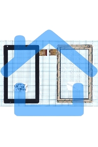 Сенсорное стекло (тачскрин) TM619-C-F (183*110 мм), черное