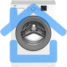 Стиральная машина Beko RGE78511XSW (7321030003) белый, загрузка фронтальня 7 кг, 1000 об/мин., класс: А+++