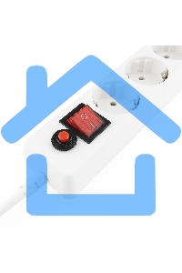 Сетевой фильтр Гарнизон ECL-6-W-3, 6р, 10А, 3м, ур.защиты 4, белый, пакет