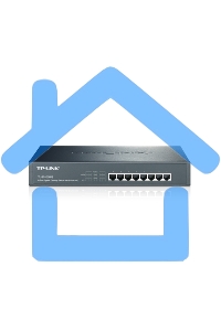 Коммутатор TP-Link SMB TL-SG1008P Коммутатор 8-port Gigabit Switch с 4 портами РоЕ