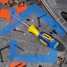 Отвертка комбинированная, двухсторонний стержень 120 мм (Крестовая PH 2, Шлицевая SL 6 мм), двухкомпонентная рукоятка 12-4741 Rexant