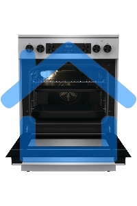 Плита электрическая Gorenje GECS6C70XC серебристый, конфорок 4 электрических, духовка 71 л, 60 см x 85 см x 60 см