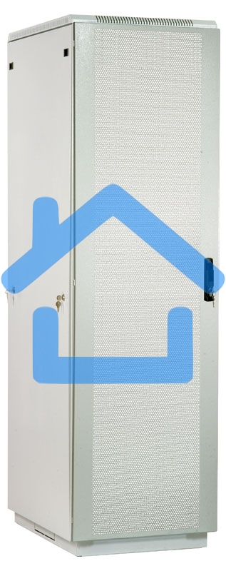 Шкаф телекоммуникационный напольный 42U (800x1000) дверь перфорированная (3 места), ШТК-М-42.8.10-4ААА