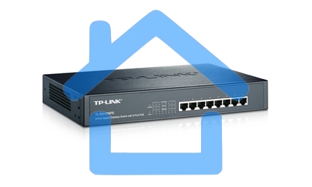 Коммутатор TP-Link SMB TL-SG1008P Коммутатор 8-port Gigabit Switch с 4 портами РоЕ