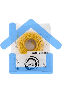 Патч-корд UTP Cablexpert PP12-20M/Y кат.5e, 20м, литой, многожильный (желтый)