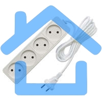 Удлинитель 4х7м без заземл. 10А IP20 2.2кВт Союз 481S-1407