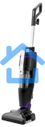 Пылесос вертикальный паровой Kitfort KT-575-1 черный, питание питание от сети, 1600 Вт, уборка влажная/паром/сухая, пылесборник 1.1 л