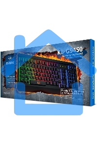 Клавиатура проводная игровая SVEN KB-G9450 (104кл., мет. корпус, 12 Fn функций, подсветка)
