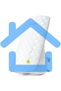 Повторитель беспроводного сигнала TP-Link SOHO RE200 10/100BASE-TX/Wi-Fi белый поставляется без кабеля RJ-45