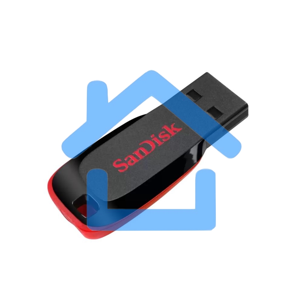 Флешка USB R/W Sandisk 64Gb Cruzer Blade SDCZ50-064G-B35 USB2.0 черный/красный